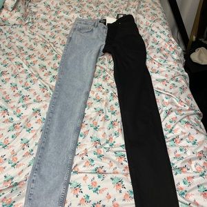 Black and light blue jeans from Boohooman new never been used